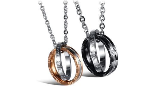 Feraco Matching His & Hers Necklace Set